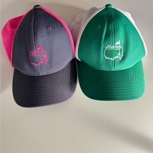 American Needle Masters Logo Trucker Hat Duo in Gray/Pink and Green/White